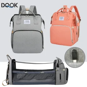 Mommy Backpack Bag Light Weight Expands to Folding Crib