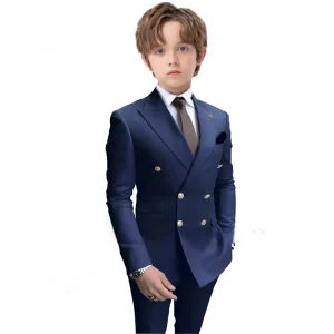Double Breasted Tuxedo Suit for 2T-16T Boys