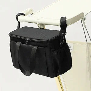 Stroller Organizer Hanging Bag is Bottle Holder and Diaper Bag