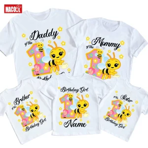 Family Matching Birthday Party Outfits 3rd 2nd 1st Bee Sweet Girl